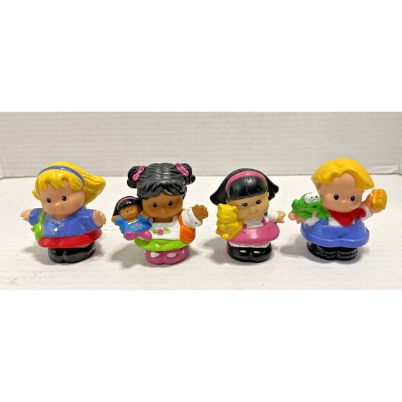Vintage Fisher Price Little People Time To Learn School Children Figure Lot of 8 - Picture 2 of 5